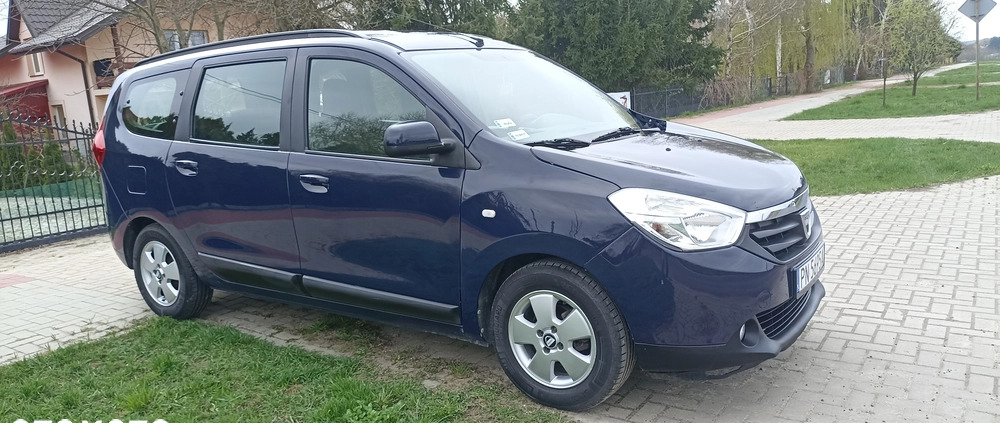 Dacia Lodgy cena 20900 przebieg: 214000, rok produkcji 2014 z Hrubieszów małe 121